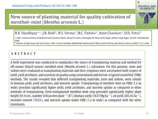 22 September 2015 74P. V. NAIK
 