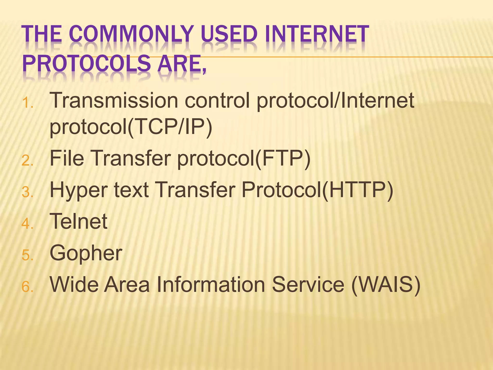 INTERNET PROTOCOL | PPTX