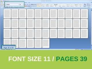 FONT SIZE 11 / PAGES 39

 