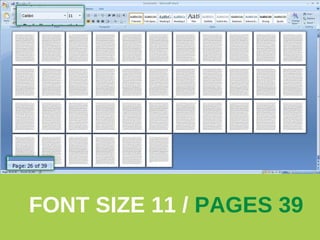 FONT SIZE 11 /  PAGES 39 