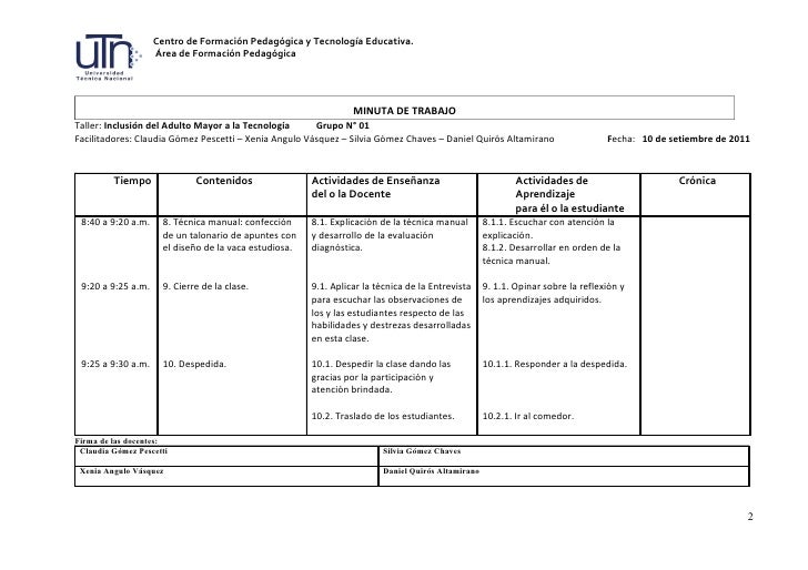 formatos de minutas en excel