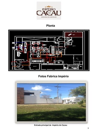 8
Planta
Fotos Fabrica Império
Entrada principal da Império do Cacau
 