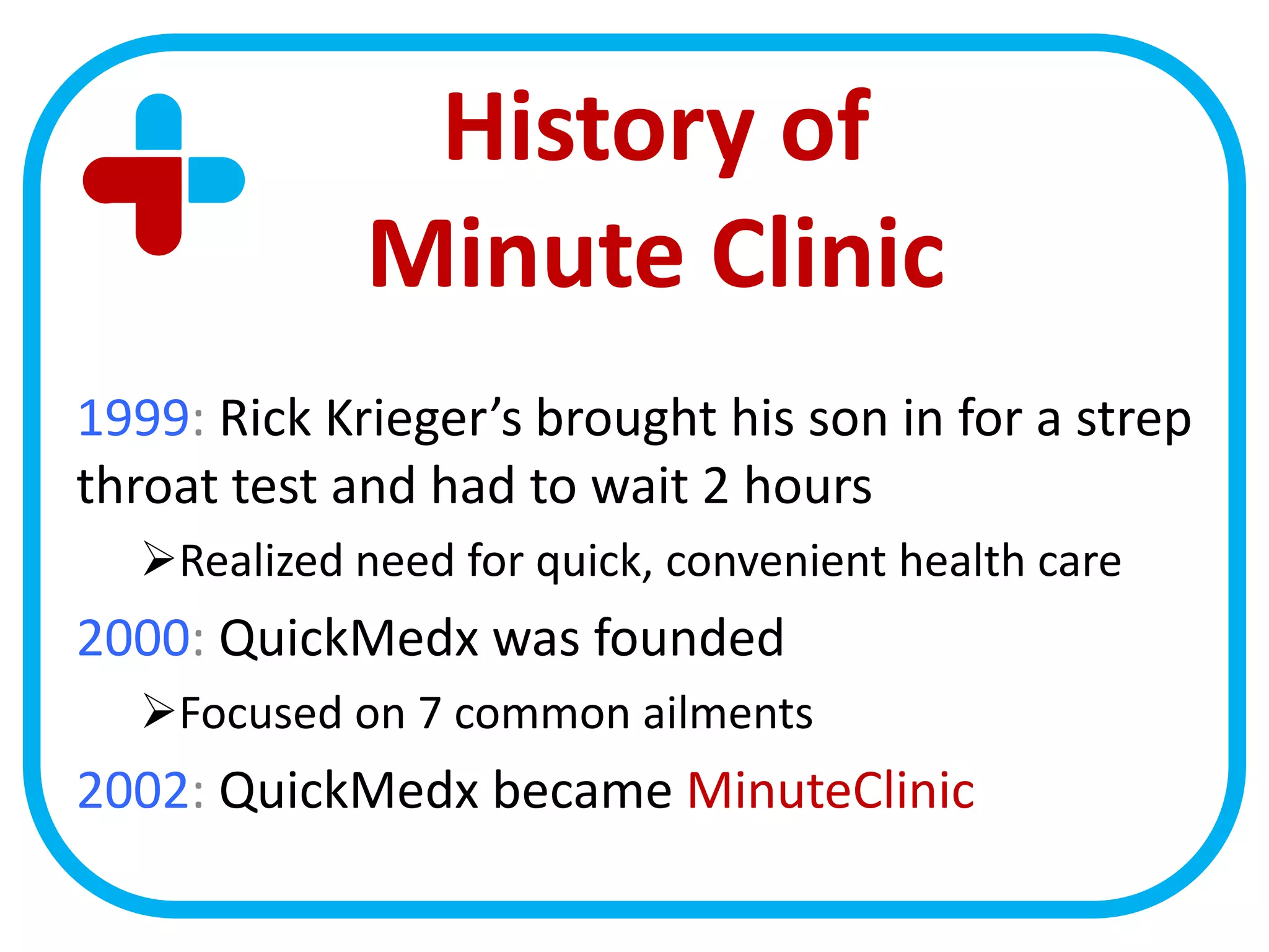 Minute Clinic Presentation | PPTX