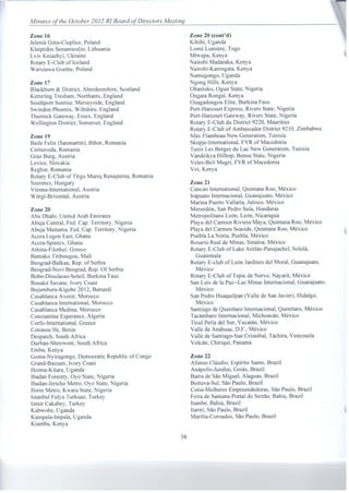 Crecimiento de Clubes Rotarios en el Mundo -