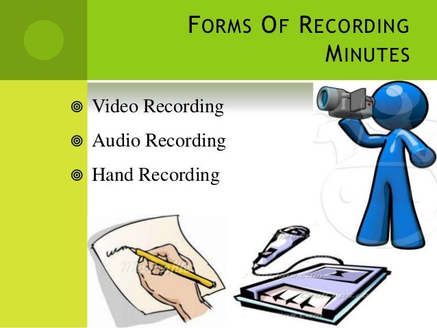 recording minutes
