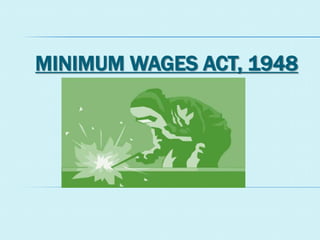 MINIMUM WAGES ACT, 1948
 