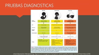 PRUEBAS DIAGNOSTICAS
Johann Bauersachs1, Pathophysiology, diagnosis and management of peripartum cardiomyopathy, European Journal of Heart Failure (2019)
 