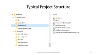 Typical Project Structure
©2017 Derek C. Ashmore, All Rights Reserved 28
 