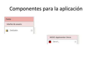 Componentes para la aplicación
 