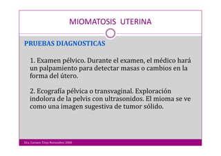 Miomatosis Uterina