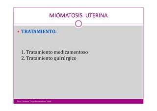 Miomatosis Uterina