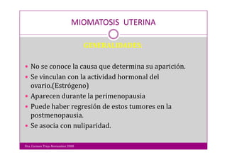 Miomatosis Uterina