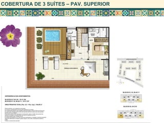 COBERTURA DE 3 SUÍTES – PAV. SUPERIOR
 