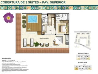 COBERTURA DE 3 SUÍTES – PAV. SUPERIOR
 