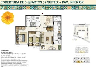 COBERTURA DE 3 QUARTOS ( 2 SUÍTES )– PAV. INFERIOR
 