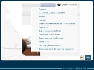 Evaluación y seguimiento PCI 2012 