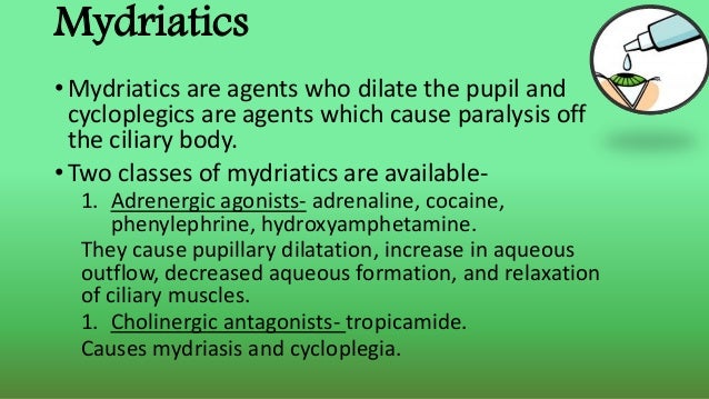 mydriatics mydriatics