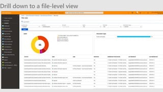 Drill down to a file-level view
 