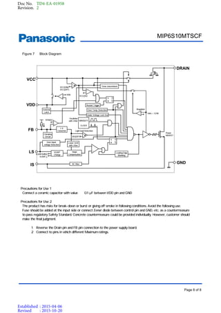 Original power Supply IC MIP6S10MTSCF MIP6S10 DIP-7 New PANASONIC | PDF