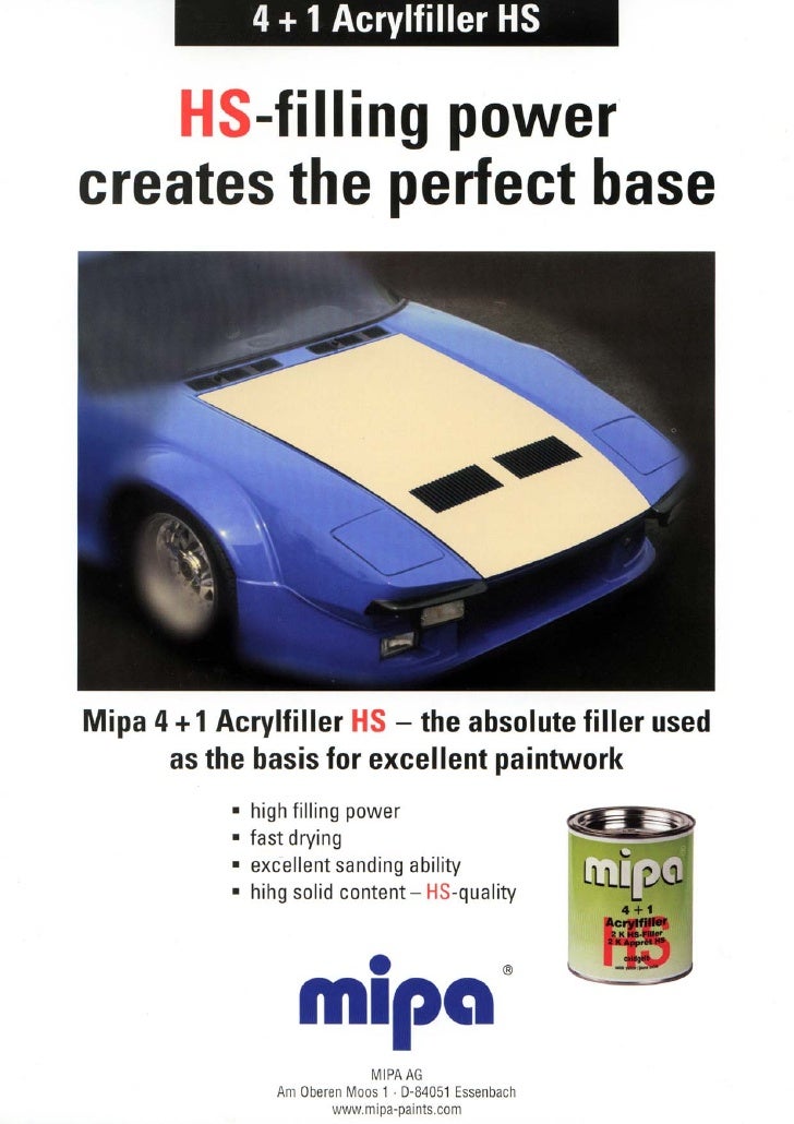 Mipa 4+1 acrylfiller hs brochure