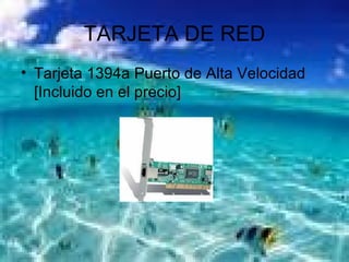 TARJETA DE RED Tarjeta 1394a Puerto de Alta Velocidad [Incluido en el precio]  