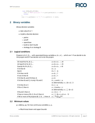 Mip formulations quick_reference (2) | PDF