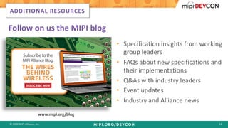 MIPI DevCon 2020 | State of the Alliance