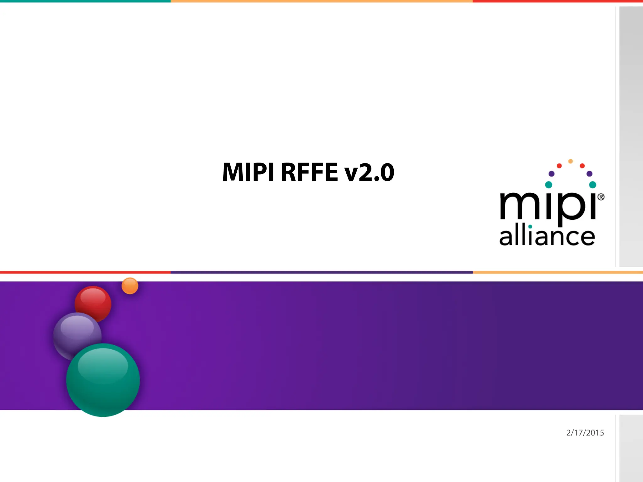 6/10/20| Page 19
MIPI RFFE v2.0
2/17/2015
 