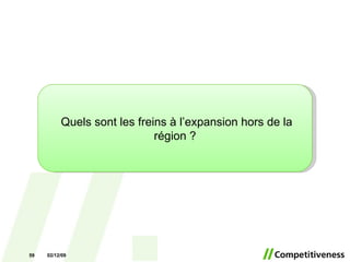 07/06/09 Quels sont les freins à l’expansion hors de la région ? 