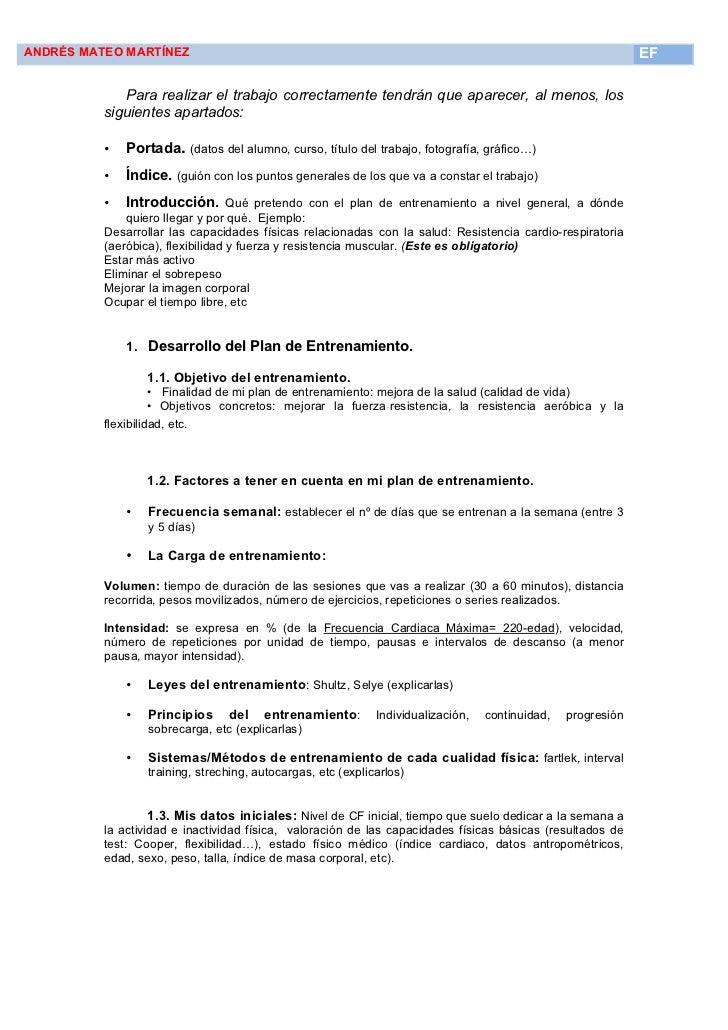 plan de entrenamiento fisico