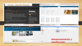 Almacenamiento y
clasificación