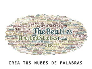 CREA TUS NUBES DE PALABRAS
 