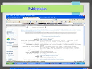 Evidencias
 