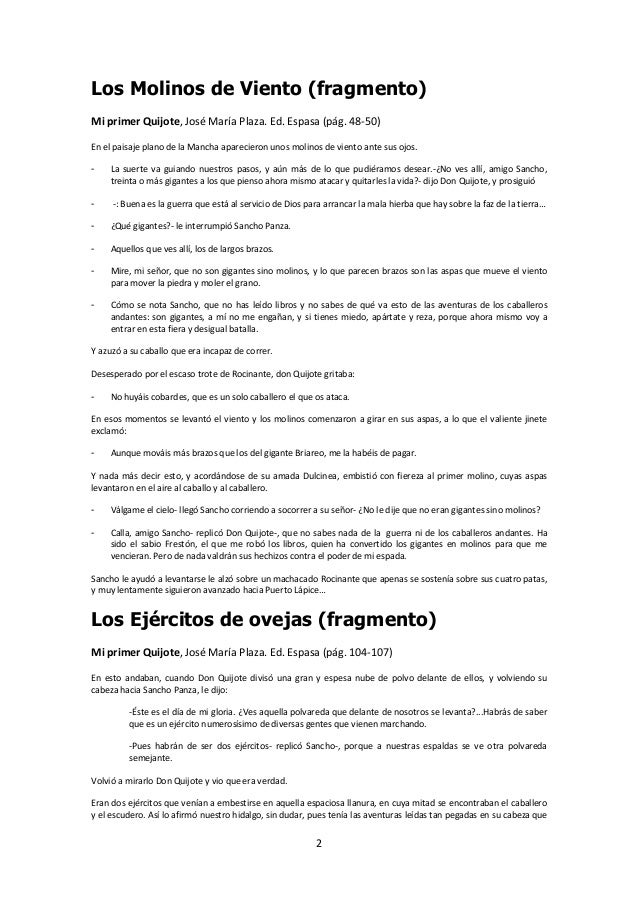 Mi primer quijote (fragmentos)