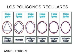 LOS POLÌGONOS REGULARES




ANGEL TORO .S
 