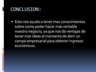 mezcladoraDISEÑO DE SU NEGOCIO: