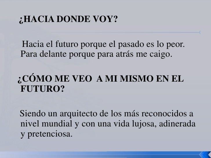 Mi proyecto de vida