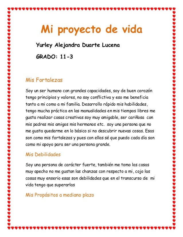 Mi proyecto de vida