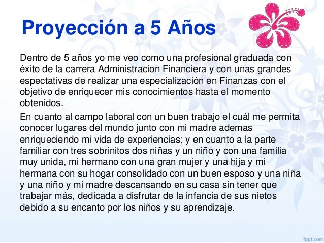 Proyecto De Vida A 5 Años Ejemplo es.slideshare.net
