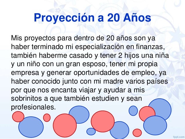 Mi proyecto de vida