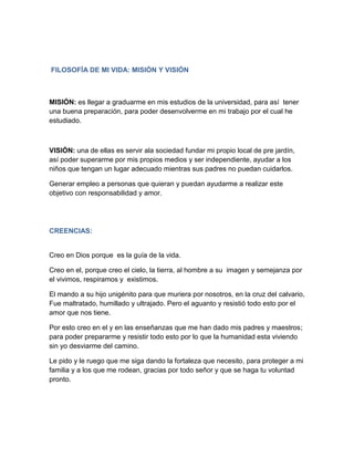 Mi proyecto de vida liliana petro