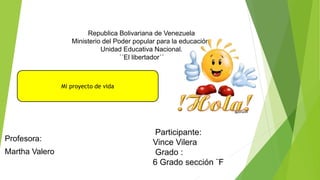 Republica Bolivariana de Venezuela
Ministerio del Poder popular para la educación.
Unidad Educativa Nacional.
´´El liberta...