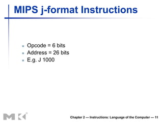 J Type Opcode Mips architecture | PPT