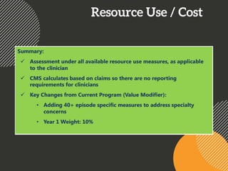 Resource Use / Cost
 