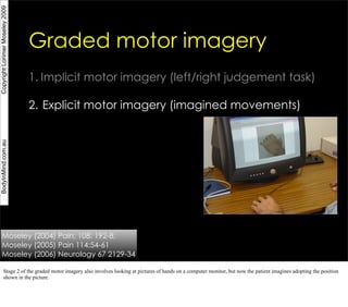 Copyright Lorimer Moseley 2009




                                 Graded motor imagery
                                 ...
