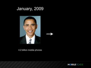 January, 2009




4.2 billion mobile phones
 