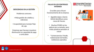 Principales Problemas y Fortalecimiento de las MIPYMES en Colombia | PPTX