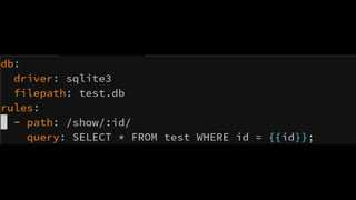 Simplest API Server "miq"