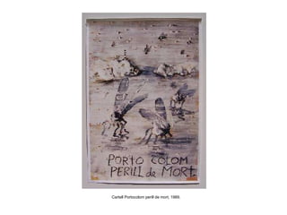 Cartell Portocolom perill de mort, 1989. 