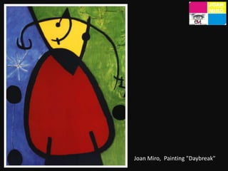 A partir do início dos anos 20, Miró não usa mais o espaço e a cor de forma realista. As formas que apareciam eram uma lin...